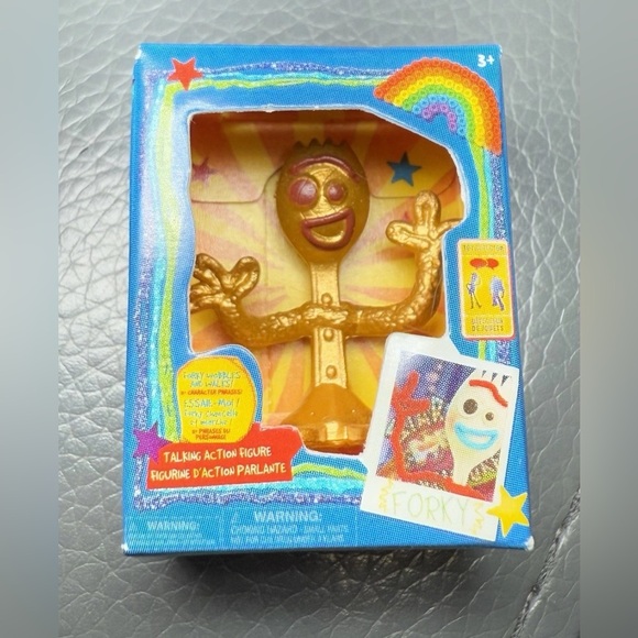 Disney Other - Zuru 5 Surprise Ultra Rare GOLD FORKY Disney Mini Brands Series 1 Figure